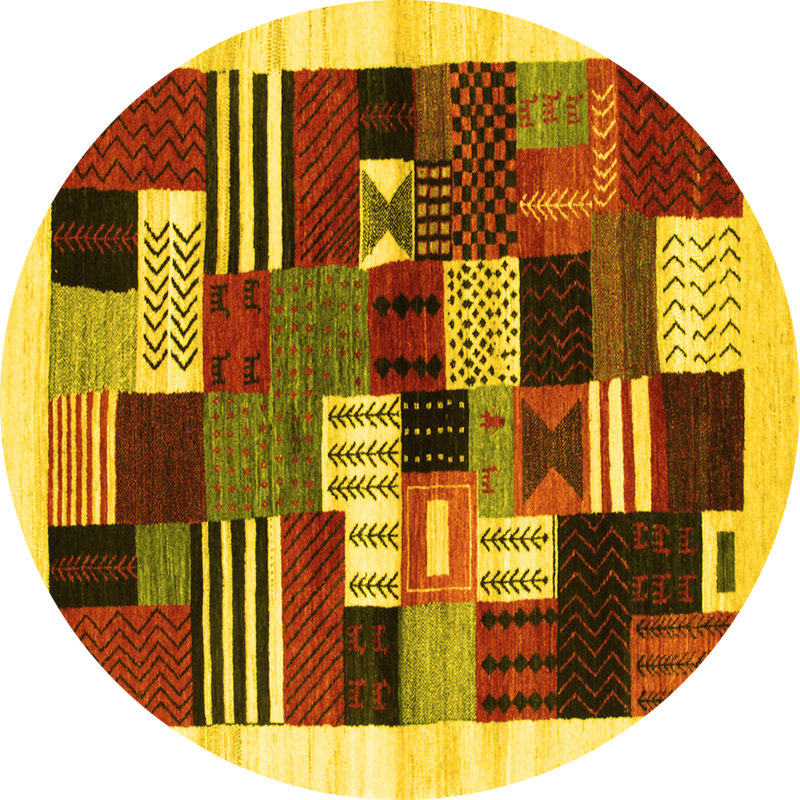 Performance Patchwork Indoor Rug, Round 6'
