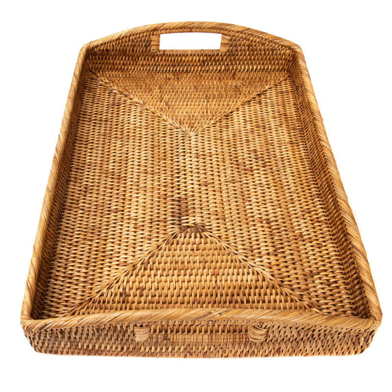 Ilonka Rattan Tray, Honey Brown