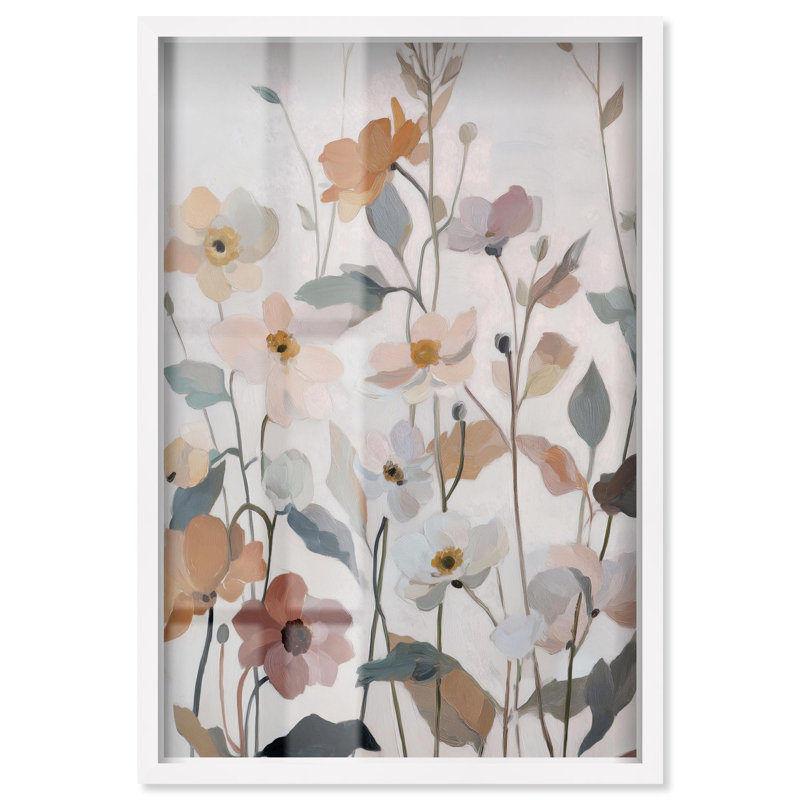 Décoration murale de salle de bain Dreamy Blossoms III par Art Remedy, cadre blanc, 10 x 15, H 16 po x l 11 po, Cadre blanc