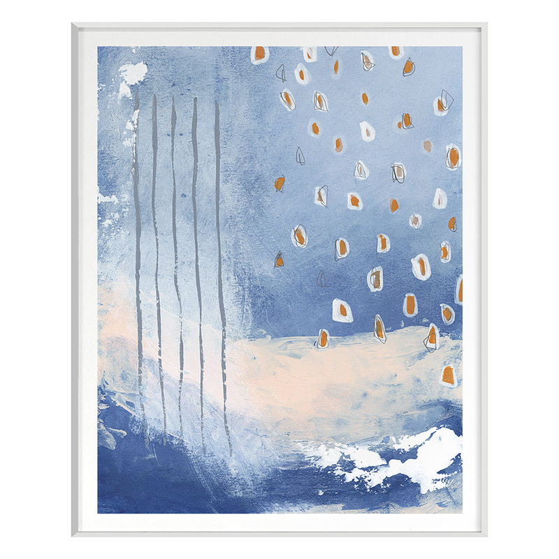 Festival 4 Print by Goderwis, Kyle, White Framed, 42" H x 34" W