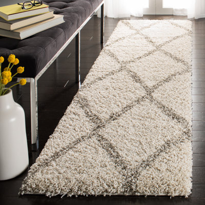 Tapis ivoire / gris Rizco