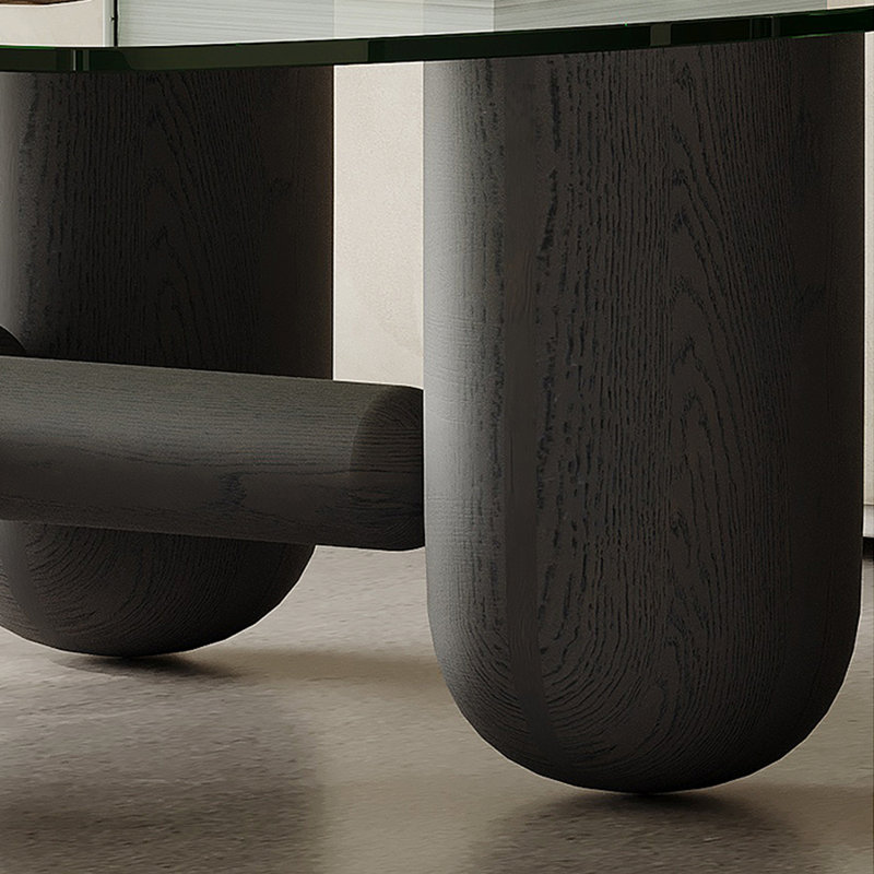Table basse en verre trempé