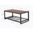 Rectangular Coffee Table With Solid Wood Table Topand Shelf