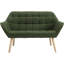 Priella Mid-Century Tufted Fabric Loveseat Sofa Upholstered Couch with Solid Wood Legs Compact Accent Chair for Living Room, Bedroom,Small Spaces-878228412-878228414