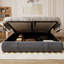 Velvet Upholstered Bed With Hydraulic Storage - 3Ft (90Cm)-1590732604-1590732603