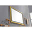 48" X 30" Led Bathroom Mirror With Aluminum Frame, Fog, 3 Colour Temperatures, Stepless Dimming, Clear View, Construction, Brushed Gold Wall Mounted Reflection, ,