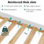 Aadyn Wooden Bed Frame With Slated-1006788161