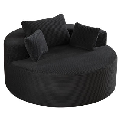 55'' Oversized Round Boneless Chaise Lounge Chair