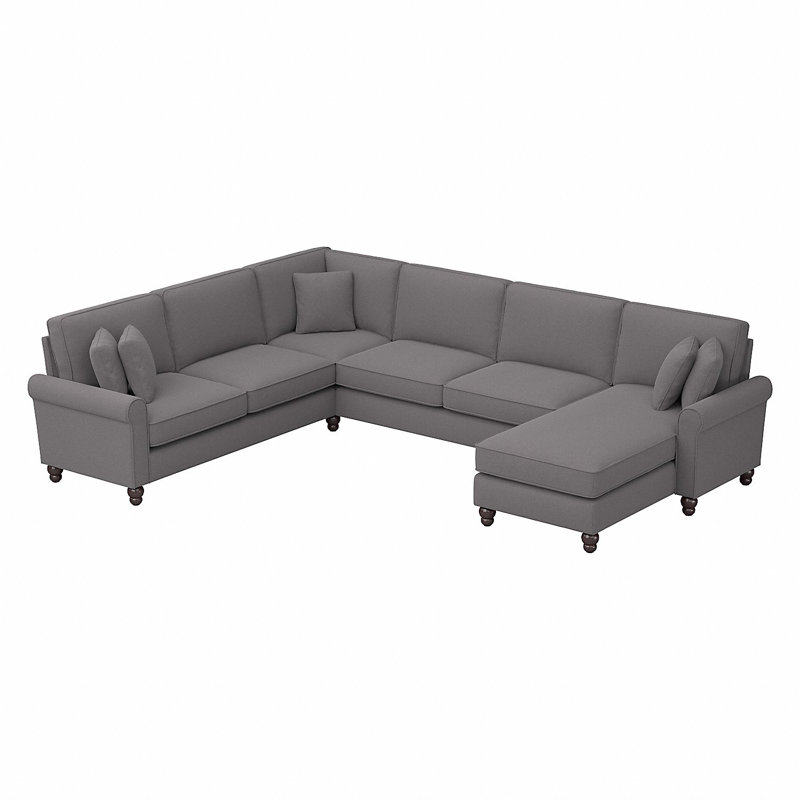 Adetutu Sectionals, Beige, French Gray Polyester