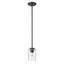 Luminaire suspendu cylindrique à 1 lumière
