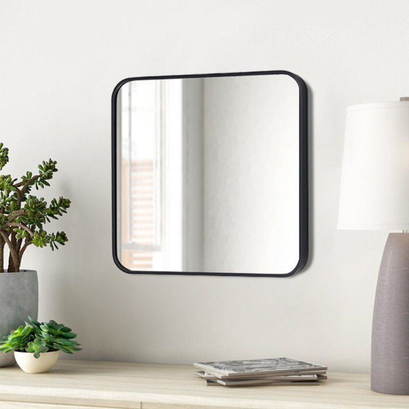 Lafata Metal Square Mirror, 50cm H x 50cm W