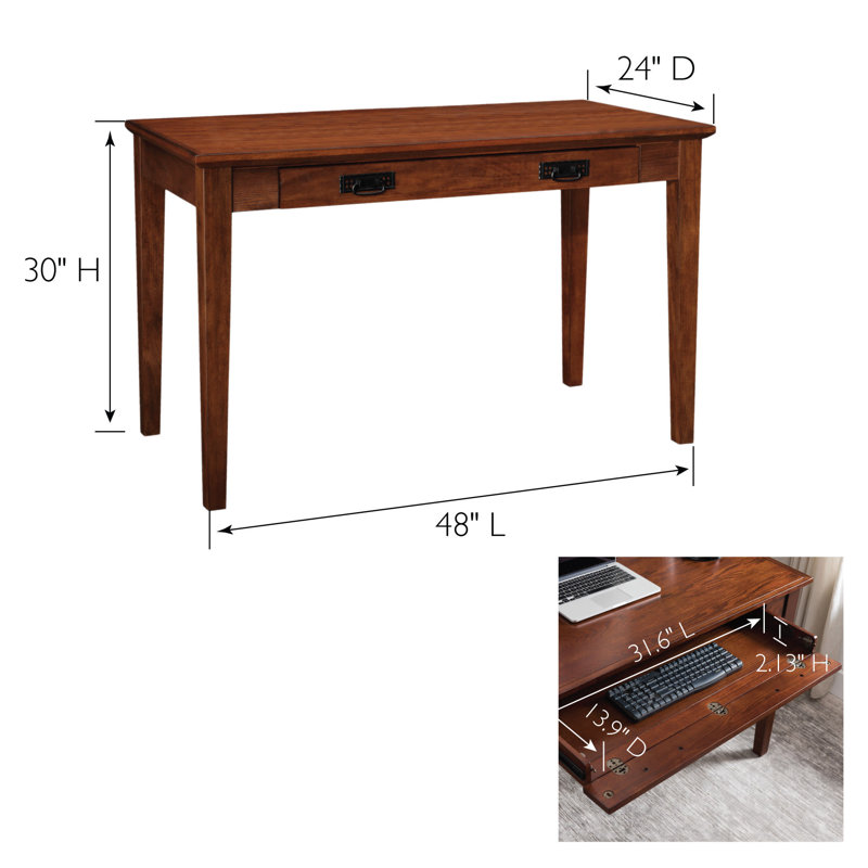 Hutsonville Creek Wood Laptop Desk in Mission Oak