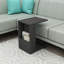 Charles C-Shaped Side Table with Magazine Rack and Storage Shelf-1242301656