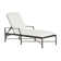 Chaise longue simple inclinable avec coussins 76 po Monaco