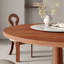Table de salle à manger ronde en bois massif avec table tournante circulaire 360 °-21037793-29924298