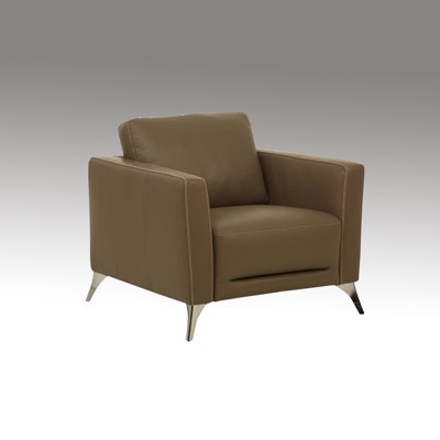 Fauteuil en cuir Aaronette