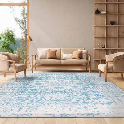 Christa Teal/Ivory Rug