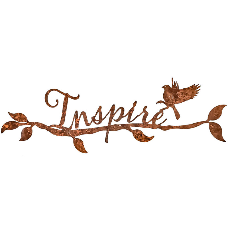 Enseigne murale inspire rustique en métal ellise
