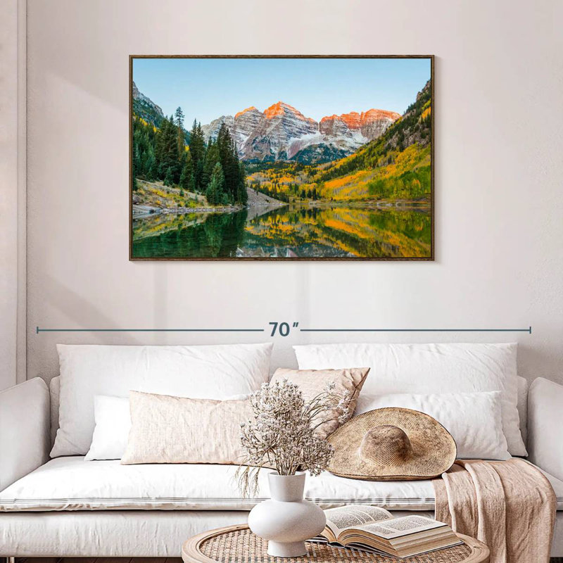 Marron en automne, Cadre flottant noyer, 43 po x 29 po