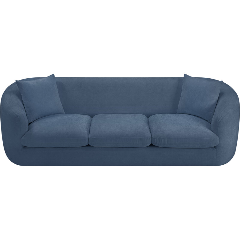 Canapé Penelope Millionder Chenille, Tissu chenille bleu clair