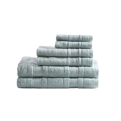 Super Soft Cotton Quick Dry Bath Towel 6-piece Set – Zero Twist Absorbent Lightweight Towels