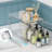3 Pack Clear Stackable Storage Drawers, Storage with handles, Plastic storage drawers for Kitchen Pantry, Under Sink Organization, Acrylic