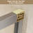 44-48" X 72" Tempered Glass With Explosion Proof Film, Aluminum Frame Double Sliding Shower Door, "1/4 (6 Mm), Stainless Steel Handle,Brushed Nickel-122371614