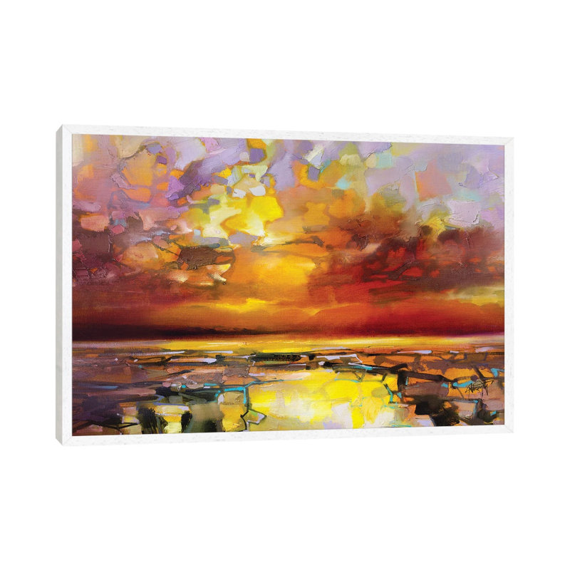 Sound Of Skye by Scott Naismith - Print on Canvas, White Floater Framed, 45.72cm H x 66.04cm W x 3.81cm D
