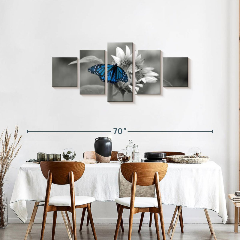 Brampt Butterfly Pop, 24" H x 55" W