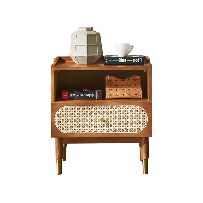Hayesville 54cm W Solid Wood Bedside Table