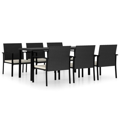 Bedros 6 - Person Patio Dining Set with Rectangular Table , Cushions Included