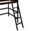 Lit mezzanine simple en bois massif avec espace intégré