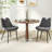 Dining Chair Set of 4 Soft Velvet Upholstered Kitchen Chairs with Metal Legs-1063796936