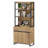 Aadam  Modern 72" Tall Bookcases With Metal Base And Adjustable Shelves, Library Book Shelf With Storage Cabinet And Open Book Shelfs, Wood Bookshelves For Home Office, Living Room-1034886228-1014579162