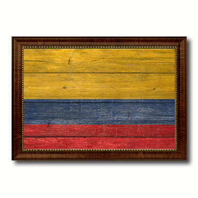 Impression sur toile, "colombia country flag"
