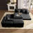 Oversized Upholstered Sectional Sofa Couch Set