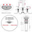 2-handle Bathroom Faucet with Drain Assembly-74649002