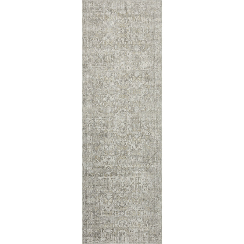 Tapis gris / beige Amber Lewis x Loloi Honora, Tapis de couloir 2 pi 7 po x 10 pi