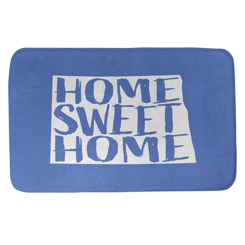 Tapis pour salle de bain north dakota home, l 17 po x L 21 po, Bleu