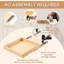 Ensemble de 2 tablettes coulissantes à fermeture en douceur 20 po x 21 po avec base fixe pour rangement dans la cuisine
