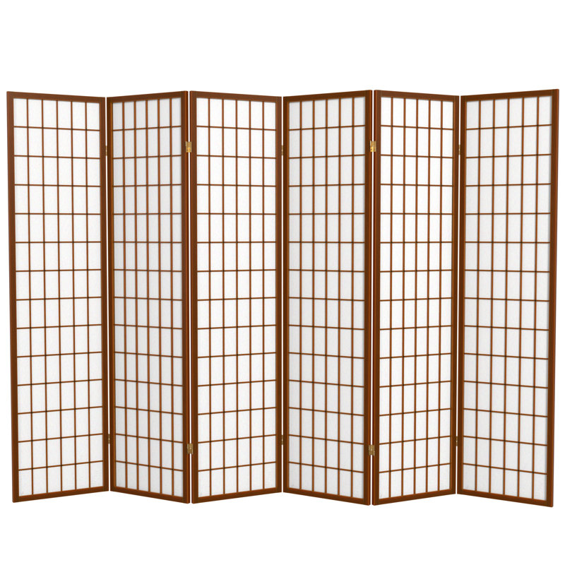 Paravent Shoji pliable Alex 70'' H, 6, Blanc