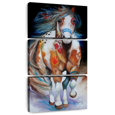 Indian War Horse Running