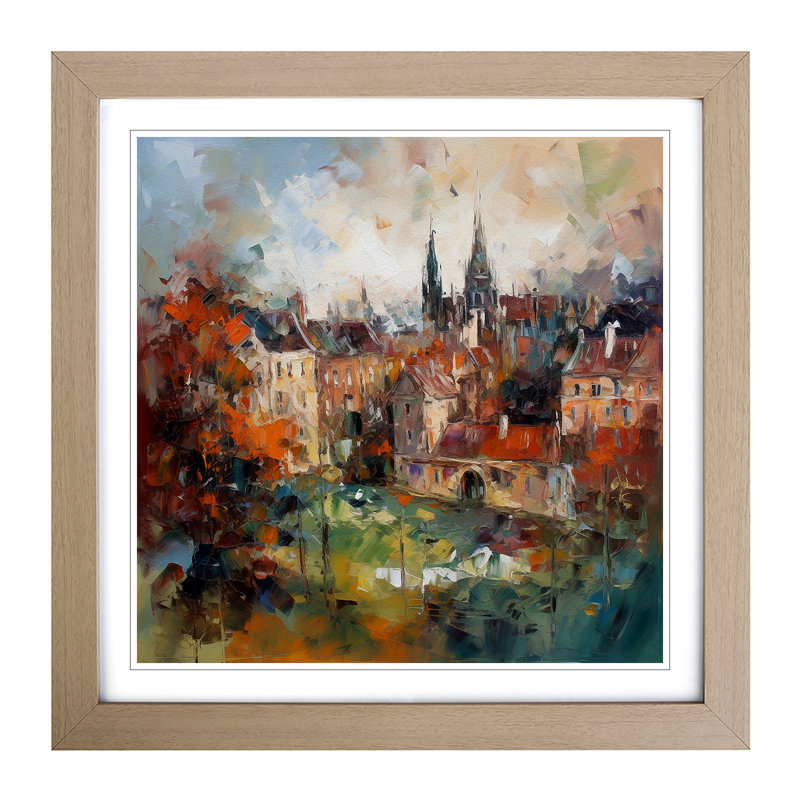 Single Picture Frame Print on Wood, Oak