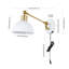Cimarron Iron Plug-in Swing Arm Sconce with USB Charging Port-67638427