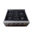 KUCHT 30 po. 4,2 pieds cubes Cuisinière à 4 brûleurs au gaz propane en acier inoxydable avec accents dorés et thermostat Kucht Horus-1156386267