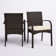 Polyethylene (PE) Wicker Wicker Outdoor Dining Armchair with Cushion