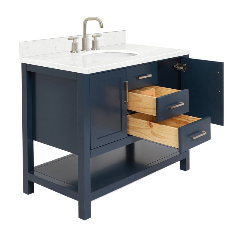 Bayhill Single Vanity, Midnight Blue, 54"