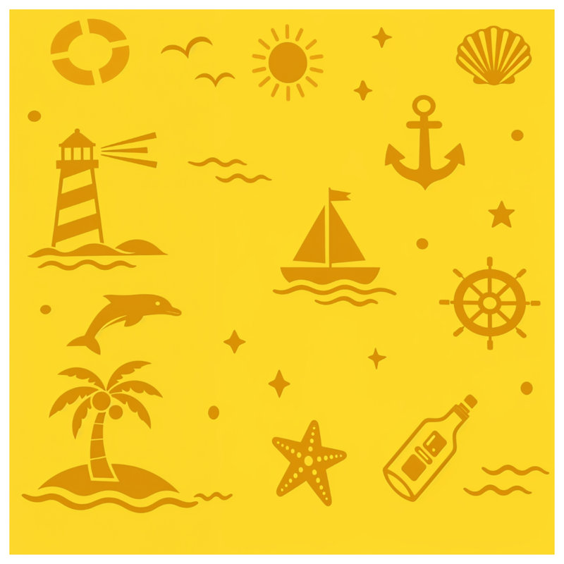 Housses de couette Nautical Beach, Queen