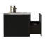Meuble-lavabo moderne 36 po - Chêne noir rayé, lavabo en céramique blanche, transformation flottante pré-assemblée intégrée sans soudure-1593553307-1593553306