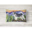 Coussin décoratif intérieur/extérieur rectangulaire effet velours alaskan malamute